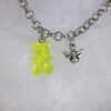 Lime Green Gummy Bear and Bee Charm Bracelet - Image 2
