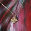 Ruby Evil Eye Necklace
