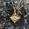 Emerald Evil Eye Necklace - Image 2
