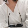 Zahra Sunglass/Mask Chain & Long Necklace - Amethyst - Image 3