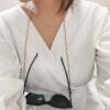 Zahra Sunglass/Mask Chain & Long Necklace - Garnet - Image 2